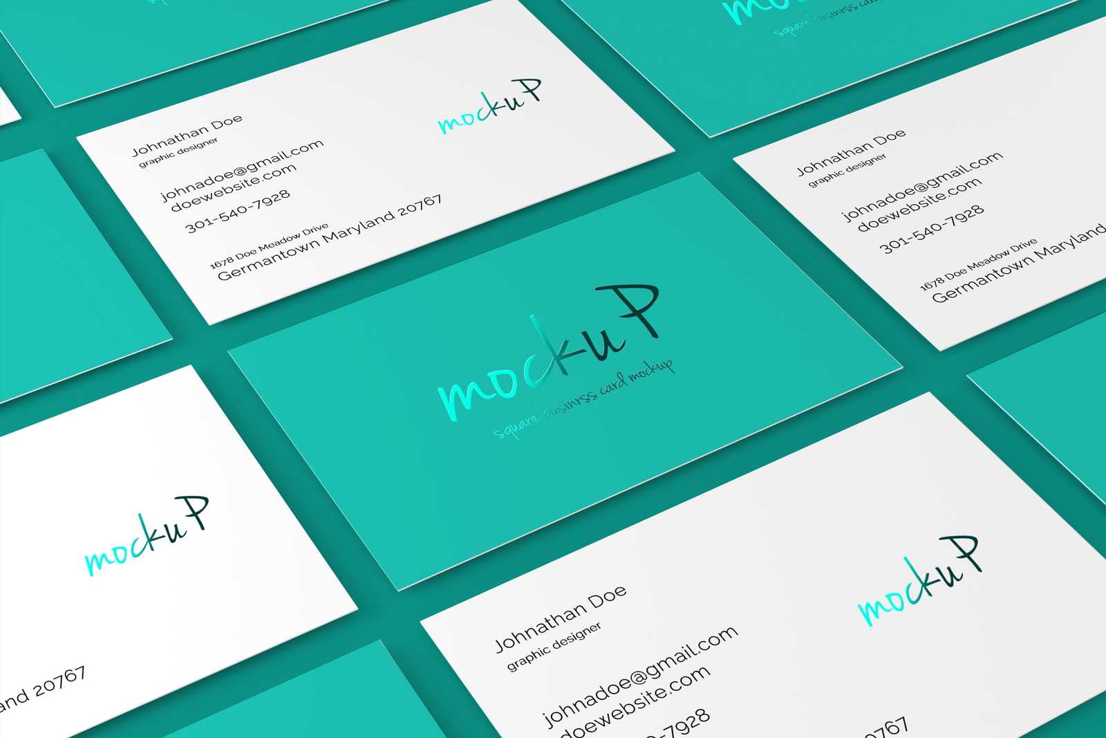 Free 85x55mm Business Card Mockup