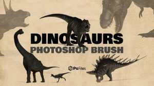 Free 9 Hi-Res Dinosaurs Photoshop Brush