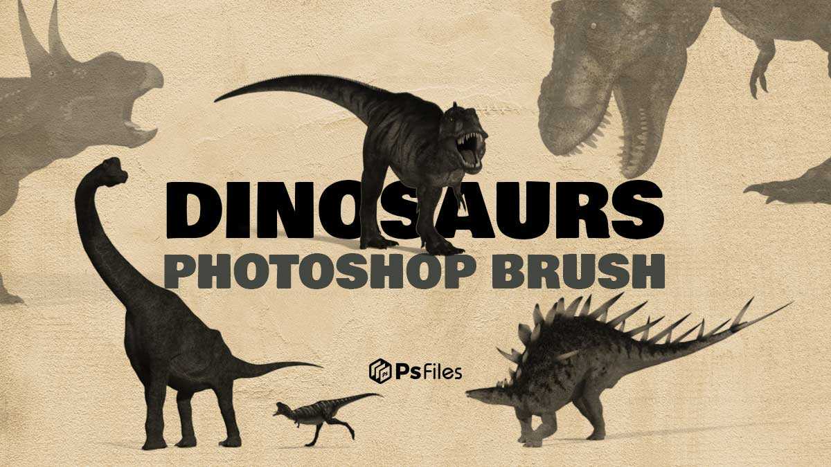 Free 9 Hi-Res Dinosaurs Photoshop Brush