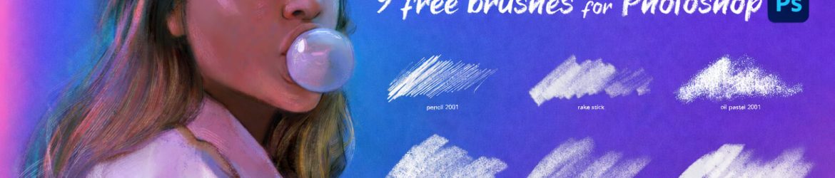 Free 9 Pastel Brushes for Photoshop Free Download – Soft Chalk & Oil Pastel Brush Pack