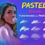Free 9 Pastel Brushes for Photoshop Free Download – Soft Chalk & Oil Pastel Brush Pack