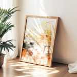 Free A3 Wooden Photo Frame Mockup