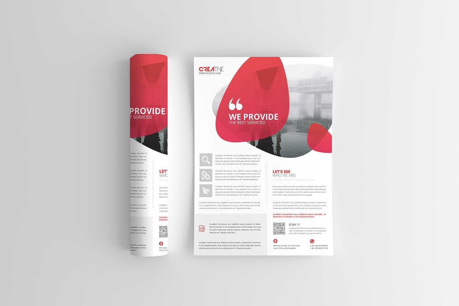 Free A4 A5 Flyer Mockup