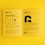 Free A4 Bifold Brochure Mockup