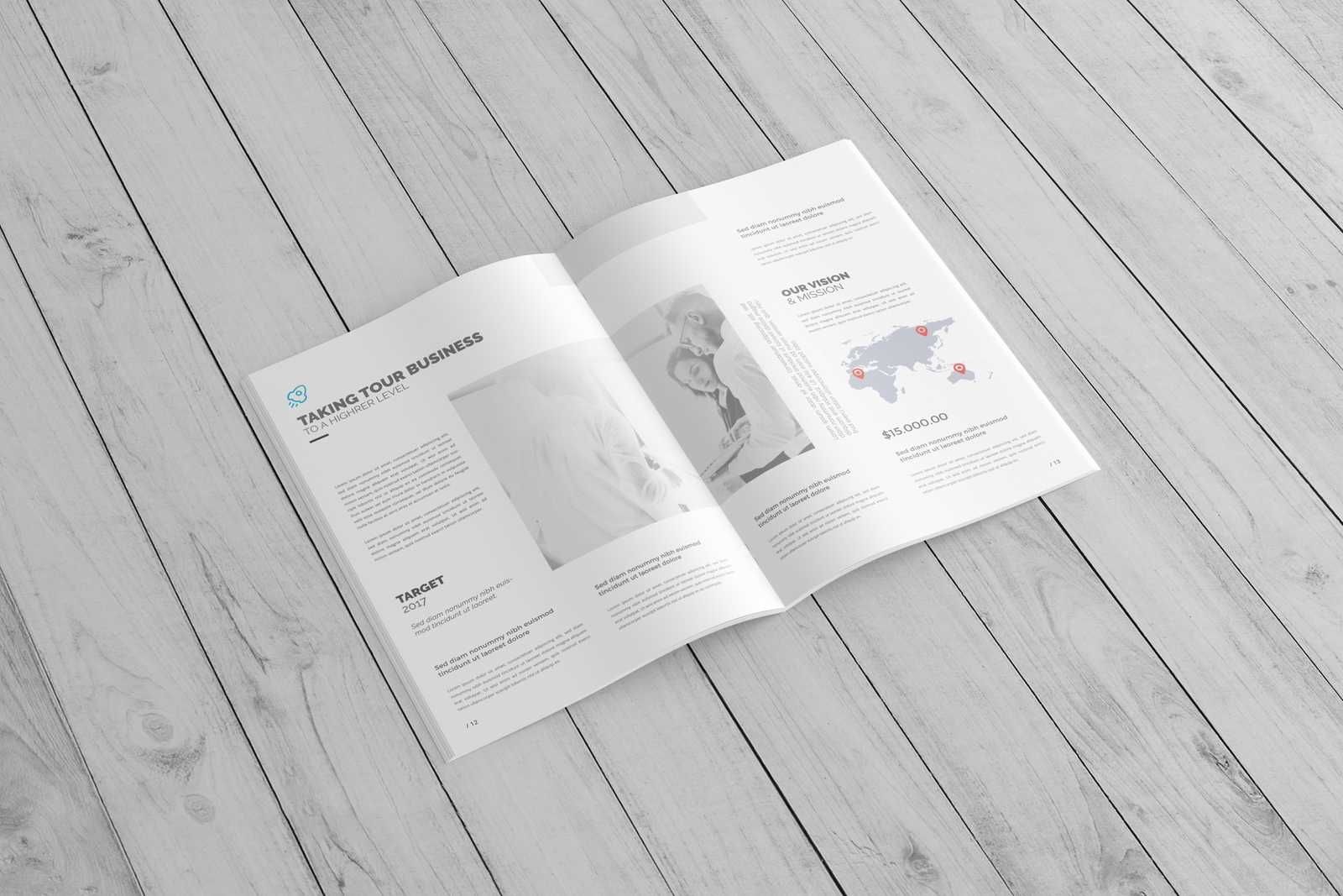 Free A4 Brochure / Catalog Mockup