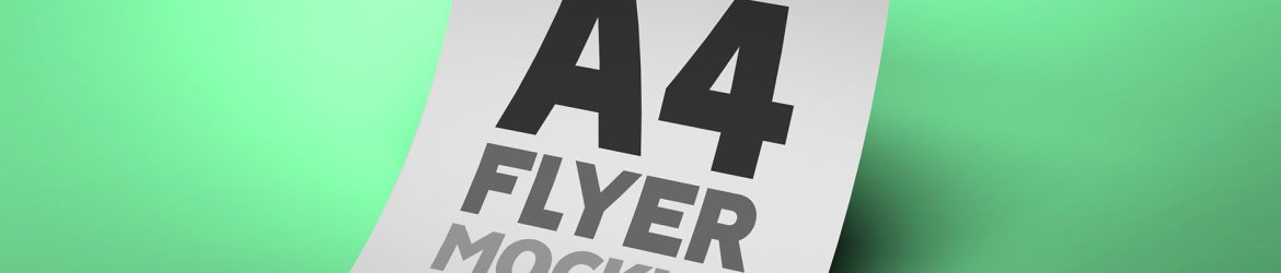 Free A4 Flyer Mockup PSD