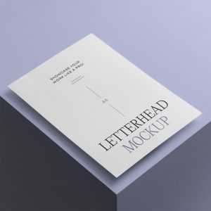 Free A4 Letterhead Mockup