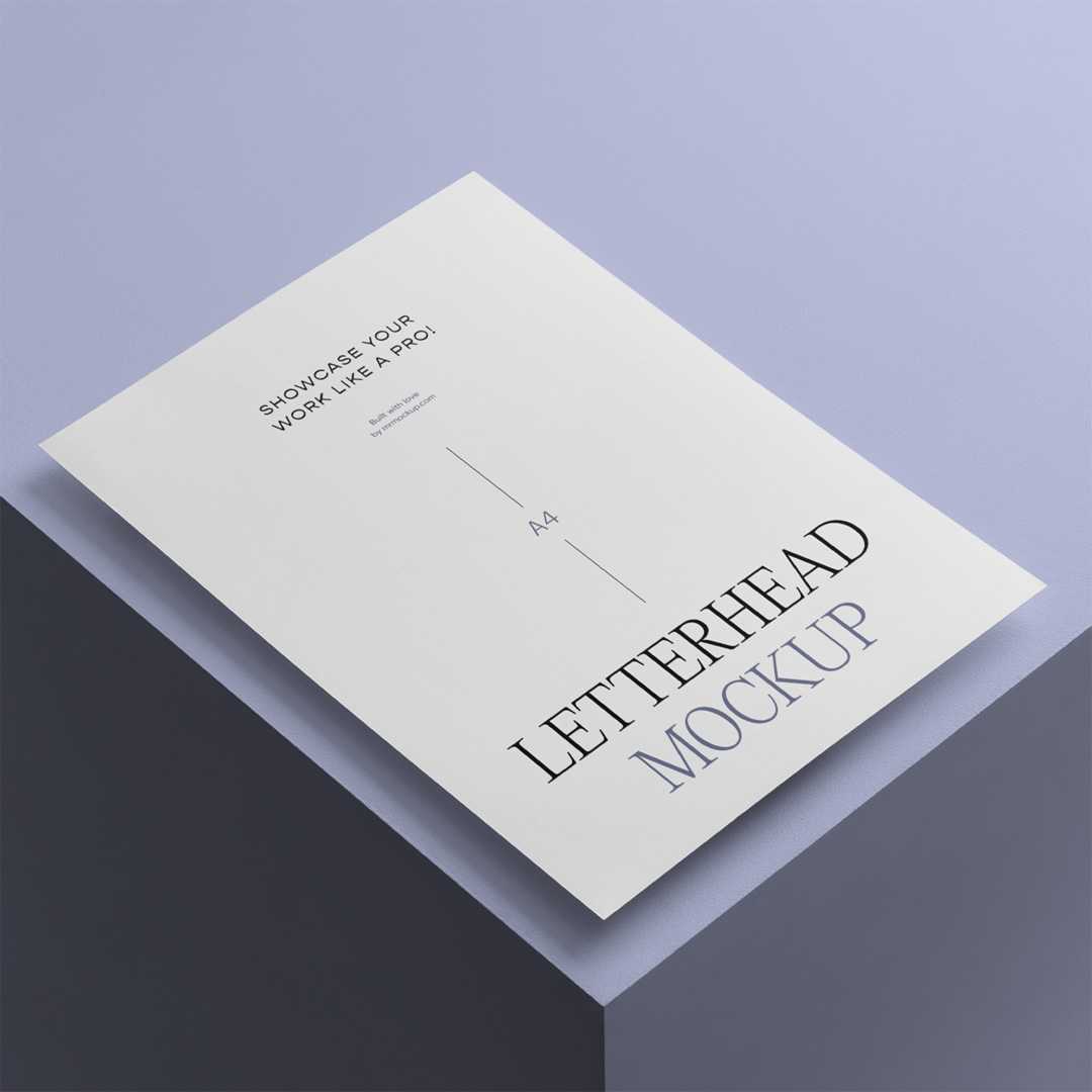Free A4 Letterhead Mockup