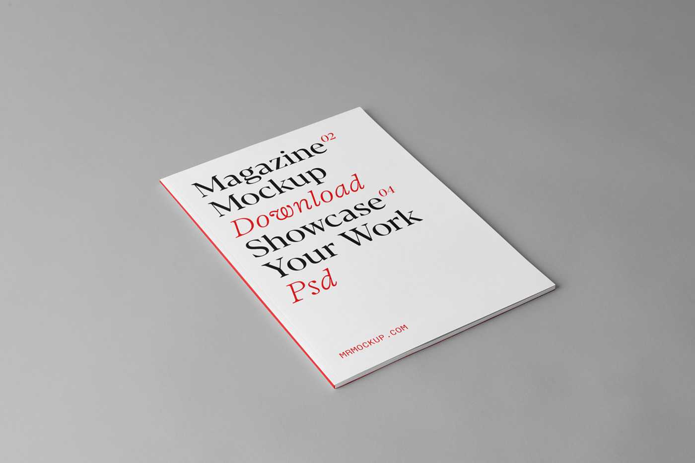 Free A4 Magazine Mockup