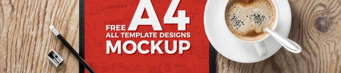 Free A4 Menu Designs Mockup on a Clipboard