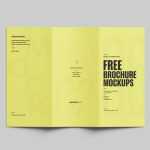 Free A4 Trifold Flyer Mockup Cover