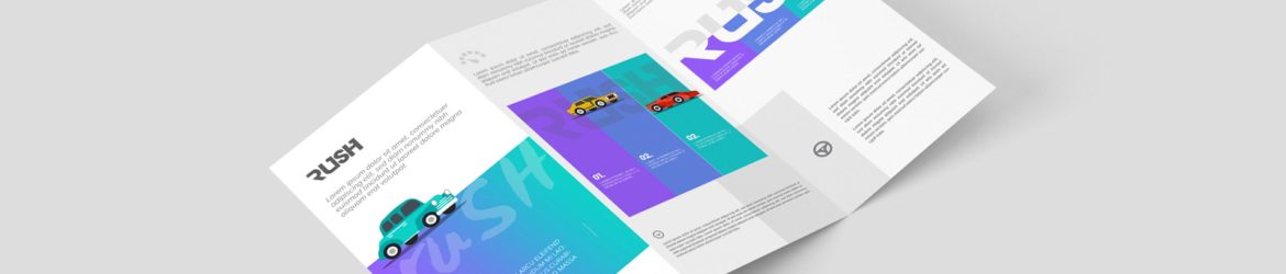 Free A4 Z-Fold Brochure Mockup