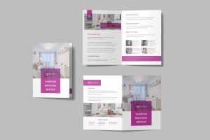 Free A5 Bifold Brochure Mockup PSD