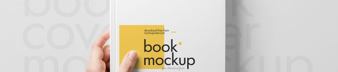 Free A5 Book Cover Mockup In Hand