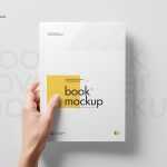 Free A5 Book Cover Mockup In Hand