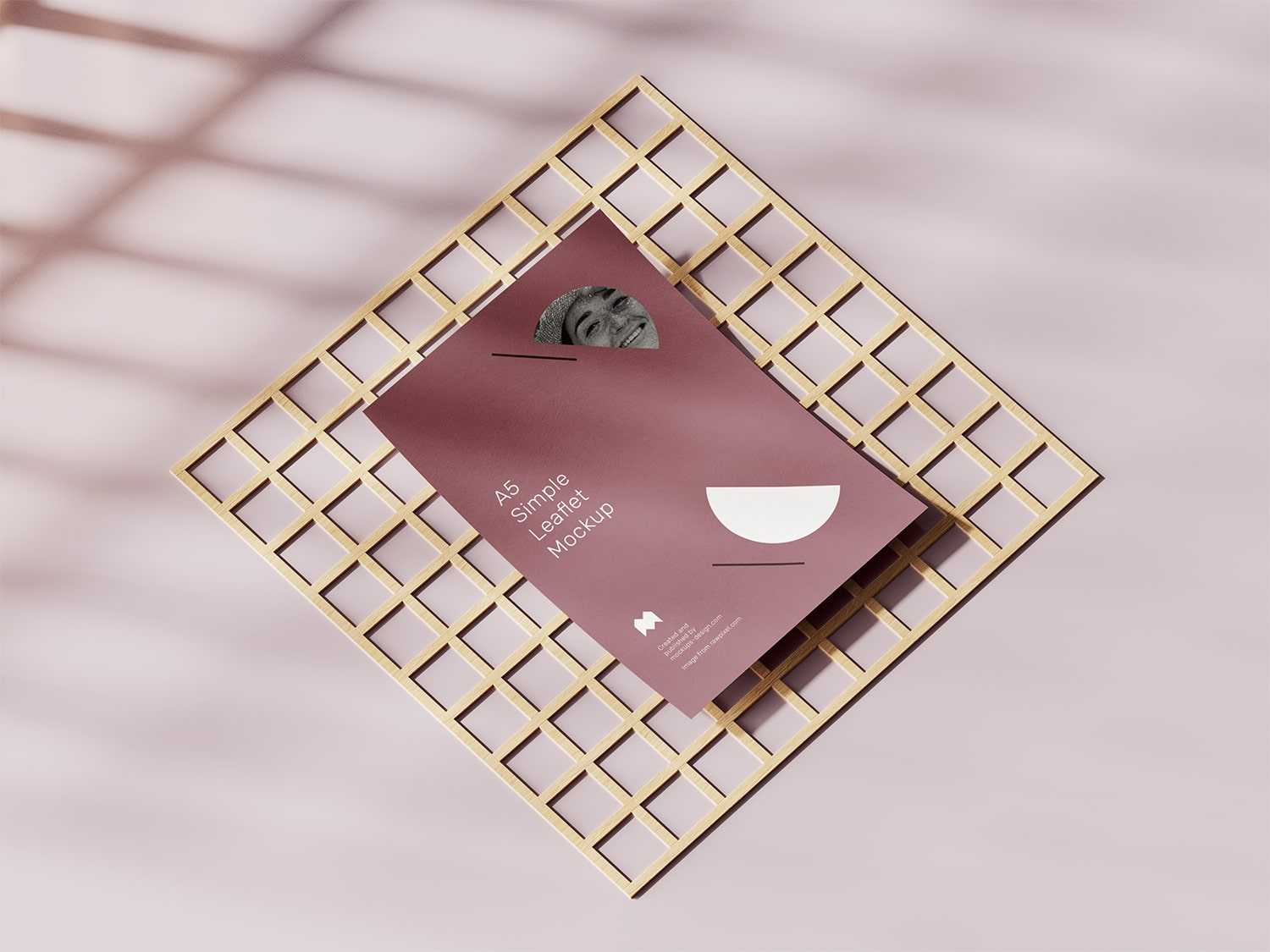 Free A5 Leaflet Mockup 5 PSD Files
