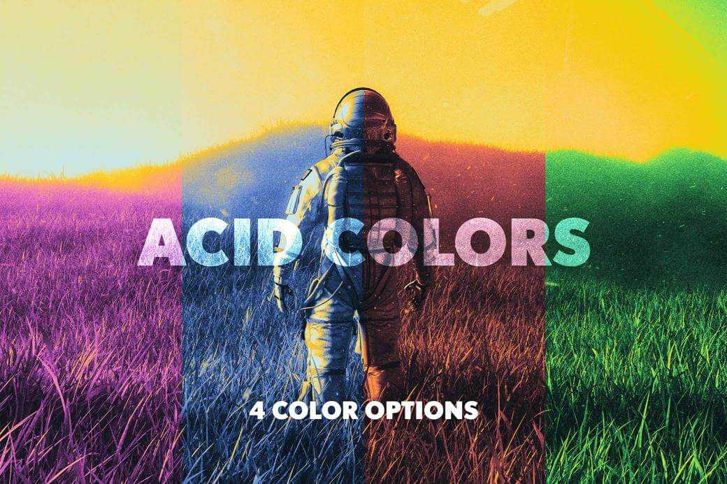 Free Acid Gradient Maps Photo Effect PSD