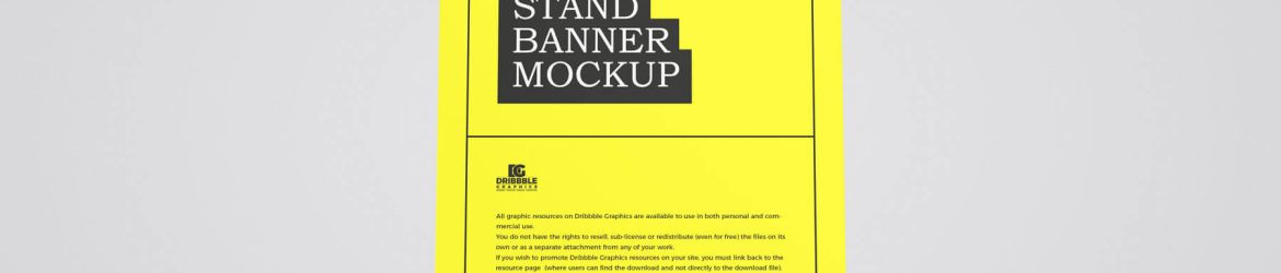 Free Advertising Display Stand Board Mockup PSD Free Advertising Display Stand Board Mockup PSD