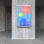 Free Advertising Poster Sign Mockup PSD - Free PSD Download Free Advertising Poster Sign Mockup PSD