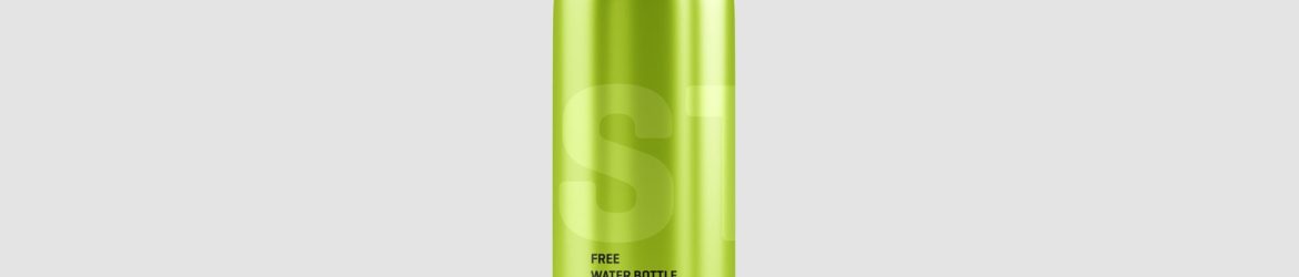 Free Aluminium Water Bottle Mockup