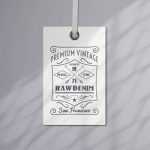 Free Apparel Tag Logo Mockup PSD