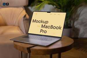 Free Apple MacBook Pro PSD Mockup