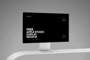 Free Apple Studio Display Mockup