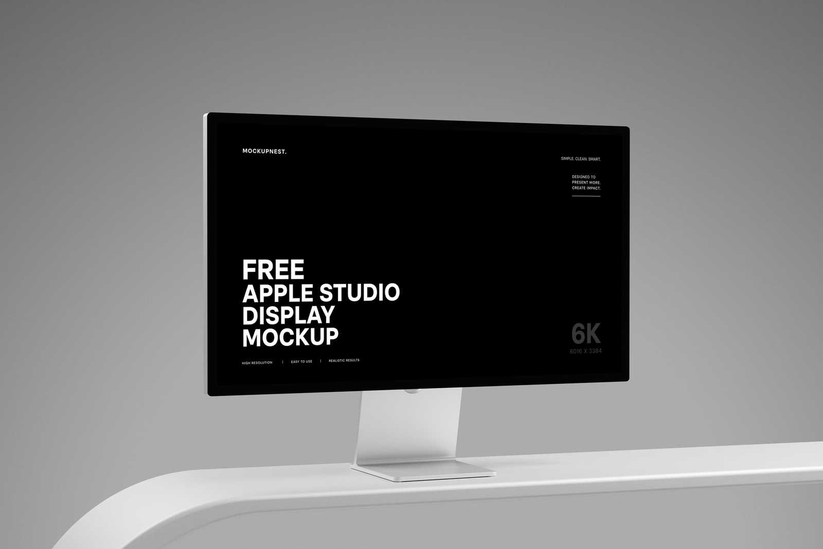 Free Apple Studio Display Mockup
