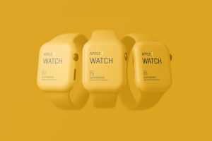 Free Apple Watch Clay Minimal Mockup