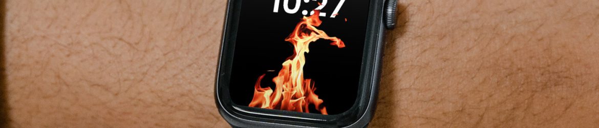 Free Apple Watch on Hand PSD Mockup