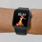 Free Apple Watch on Hand PSD Mockup