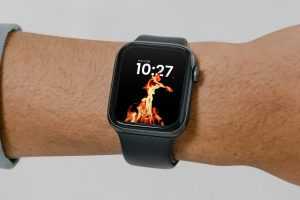 Free Apple Watch on Hand PSD Mockup