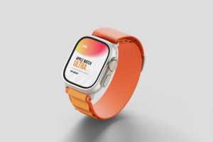 Free Apple Watch Ultra Mockup