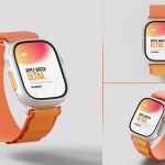 Free Apple Watch Ultra Mockups PSD set