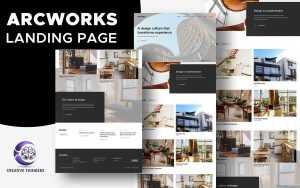 Free Architecture Firm Website PSD Template – Arcworks