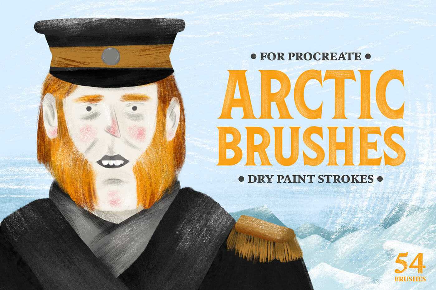 Free Arctic Dry Shading Brushes Procreate