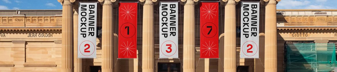 Free Art Gallery Banner Mockups