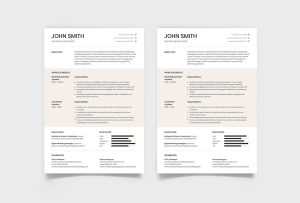 Free ATS Resume PSD Template