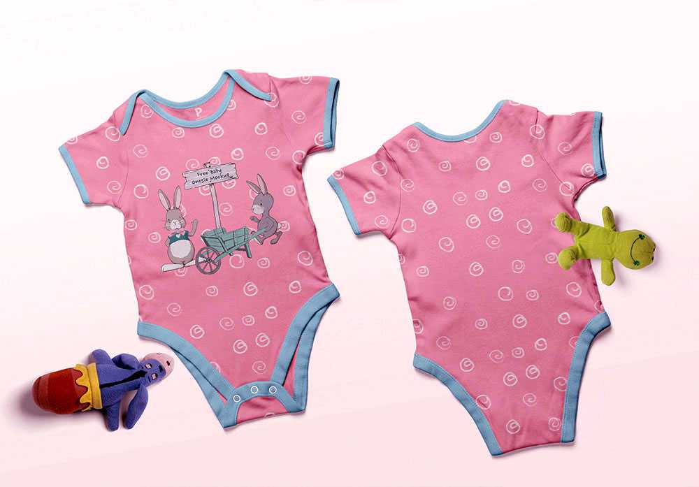 Free Baby Onesie Mockup PSD - Best Free Mockups | PsFiles