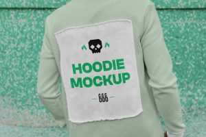 Free Back View Hoodie Mockup
