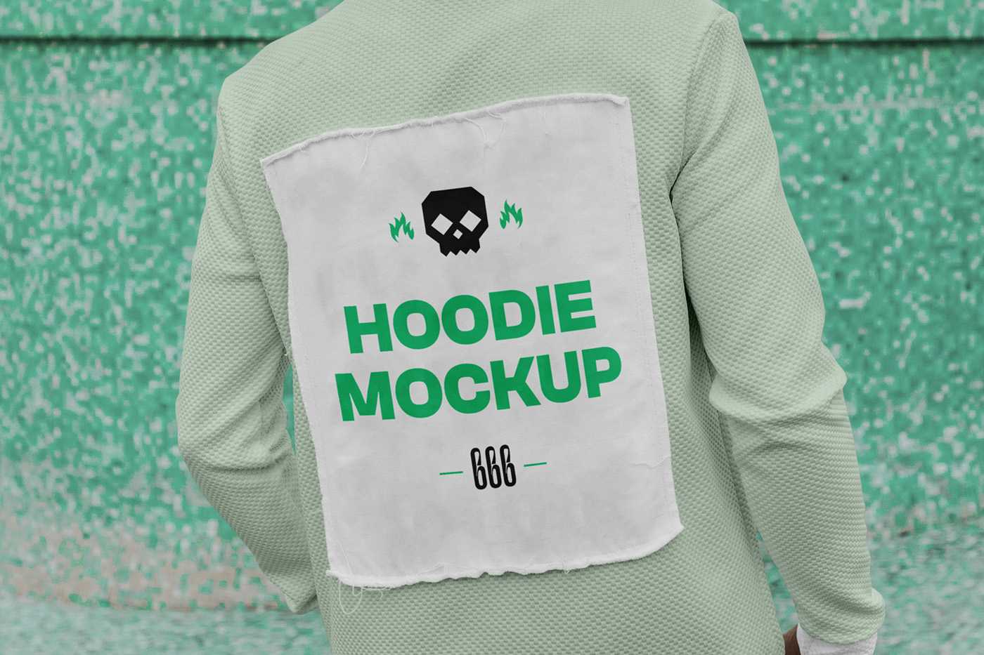 Free Back View Hoodie Mockup