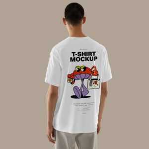 Free Backside T-Shirt Mockup