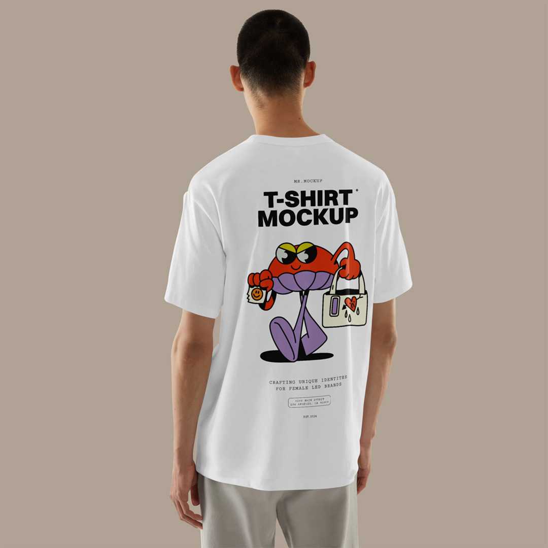 Free Backside T-Shirt Mockup