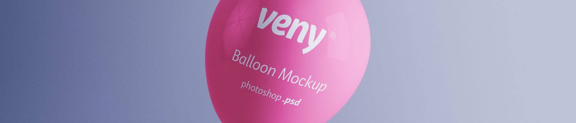 Free Balloon Mockup PSD