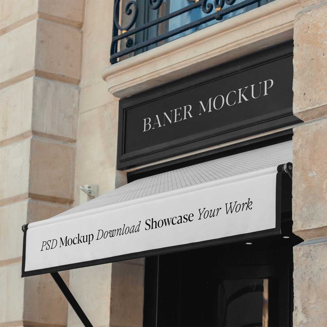 Free Banner & Awning Mockup