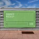 Free Banner on Construction Fence Mockup - Free PSD Download Free Banner on Construction Fence Mockup