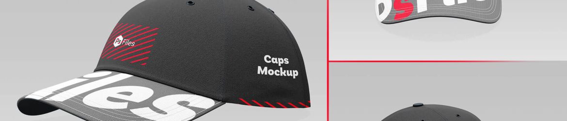 Free Baseball Caps Mockup PSD set