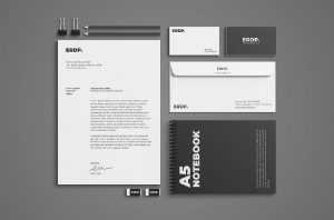 Free Basic Branding Stationery Mockup PSD