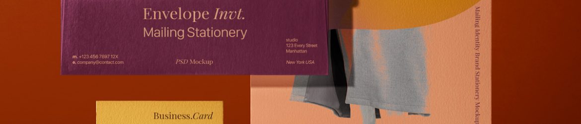 Free Basic Stationery Mockup Scene