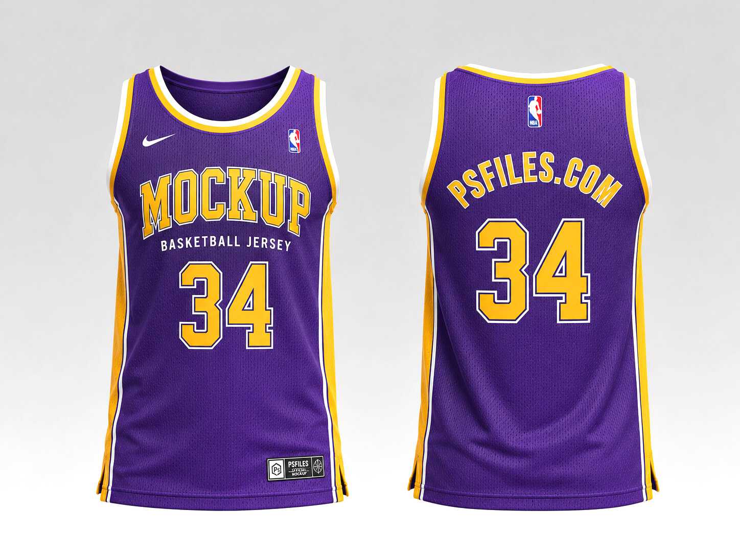 Free Basketball Jersey Mockup PSD Set 2026 — NBA Style Template | PsFiles
